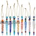 GEEKERS Joyin Toy Set of 12 Colorful Glass Icicle Ornaments for Christmas Tree Decorations with Different Designs - B077NM8KLM